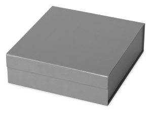 Коробка разборная на магнитах, размер M, цвет серебристый