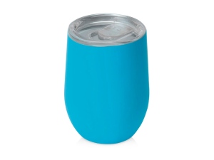 Термокружка Sense Gum, soft-touch, непротекаемая крышка, 370мл, цвет голубой