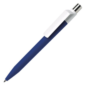 Ручка шариковая DOT, покрытие soft touch, цвет синий