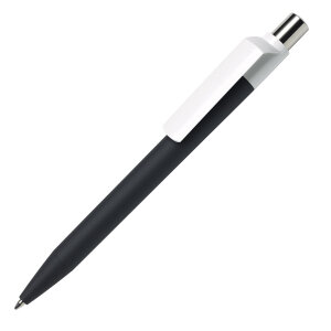 Ручка шариковая DOT, покрытие soft touch, цвет черный