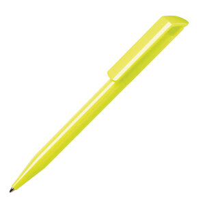 Ручка шариковая ZINK, неон, цвет желтый