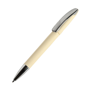 Ручка шариковая VIEW, пластик/металл, покрытие soft touch, цвет бежевый