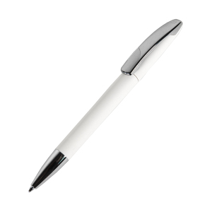 Ручка шариковая VIEW, пластик/металл, покрытие soft touch, цвет белый