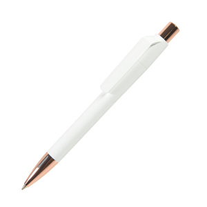Ручка шариковая MOOD ROSE, цвет белый с золотым
