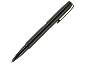 Ручка роллер BrunoVisconti®0.7 мм, синяя, в чёрном футляре SORRENTO (черный металлический корпус)