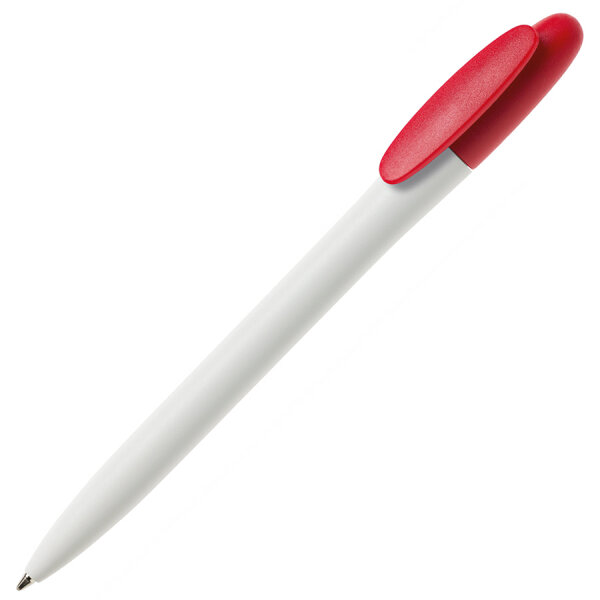 Ручка шариковая BAY, красный клип