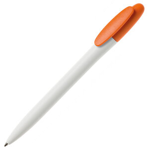 Ручка шариковая BAY, оранжевый клип