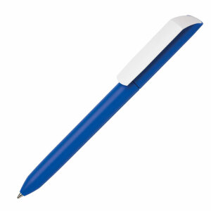 Ручка шариковая FLOW PURE с белым клипом, цвет лазурный