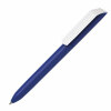 Ручка шариковая FLOW PURE с белым клипом, цвет синий