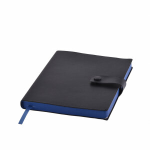 Ежедневник недатированный STELLAR, формат А5, цвет черный с синим