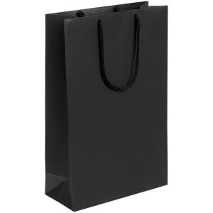 Пакет бумажный «Блеск», средний, цвет черный