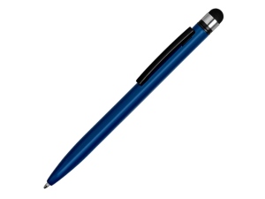 Ручка-стилус пластиковая шариковая «Poke», цвет синий/черный