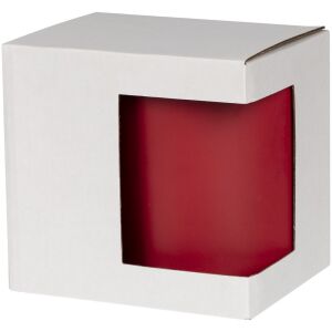 Коробка для кружки с окном Cupcase, цвет белая