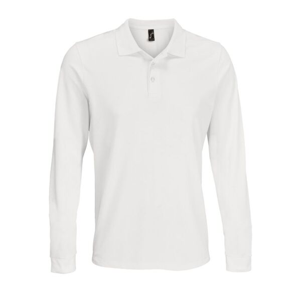 Рубашка поло с длинным рукавом Prime LSL, цвет белая, размер L