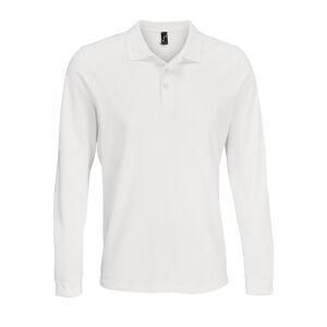 Рубашка поло с длинным рукавом Prime LSL, цвет белая, размер XXL