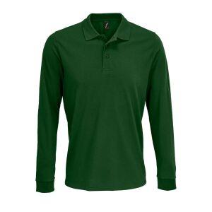 Рубашка поло с длинным рукавом Prime LSL, цвет темно-зеленая, размер S