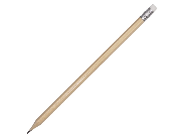 Шестигранный карандаш с ластиком 