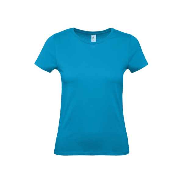 Футболка женская E150/women, цвет ярко-бирюзовый, размер S