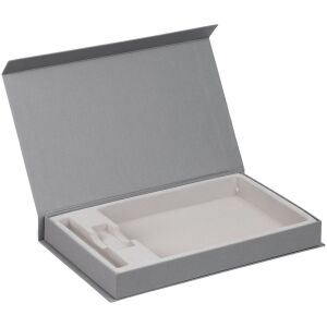 Коробка Horizon Magnet под ежедневник, флешку и ручку, цвет серая