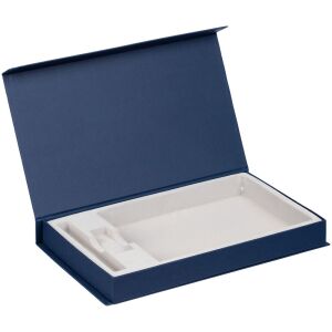 Коробка Horizon Magnet под ежедневник, флешку и ручку, цвет темно-синяя