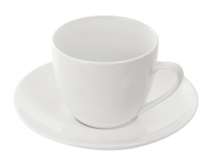 Чайная пара базовой формы Lotos, 250мл, цвет белый