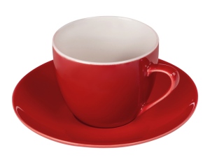 Чайная пара базовой формы Lotos, 250мл, цвет красный