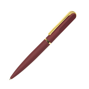 Ручка шариковая FARO, покрытие soft touch, цвет бордовый