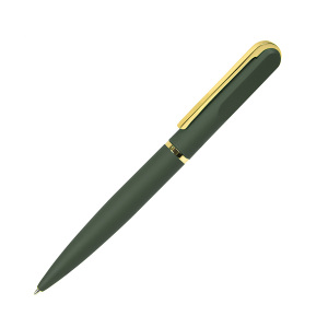 Ручка шариковая FARO, покрытие soft touch, цвет темно-зеленый