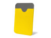 Чехол-картхолдер Favor на клеевой основе на телефон для пластиковых карт и и карт доступа, цвет желтый