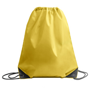 Рюкзак мешок с укреплёнными уголками BY DAY, цвет желтый, 35*41 см, полиэстер 210D