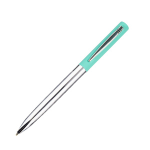 Ручка шариковая CLIPPER, покрытие soft touch, цвет бирюзовый