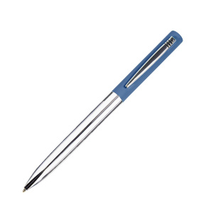 Ручка шариковая CLIPPER, покрытие soft touch, цвет синий