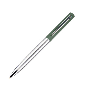 Ручка шариковая CLIPPER, покрытие soft touch, цвет зеленый