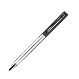 Ручка шариковая CLIPPER, покрытие soft touch, цвет черный