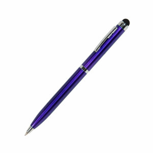 Ручка шариковая со стилусом CLICKER TOUCH, цвет синий