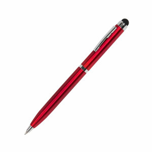 Ручка шариковая со стилусом CLICKER TOUCH, цвет красный