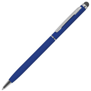 Ручка шариковая со стилусом TOUCHWRITER SOFT, покрытие soft touch, цвет синий