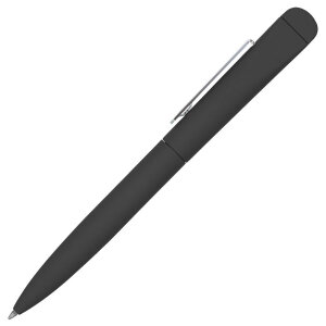 IQ, ручка с флешкой, 8 GB, металл, soft-touch, цвет черный