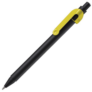 Ручка шариковая SNAKE, цвет черный с желтым