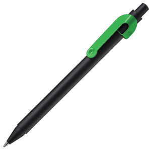 Ручка шариковая SNAKE, цвет черный с зеленым