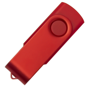 USB flash-карта DOT (16Гб), цвет красный, 5,8х2х1,1см, пластик, металл