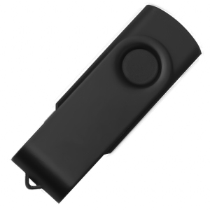 USB flash-карта DOT (16Гб), цвет черный, 5,8х2х1,1см, пластик, металл