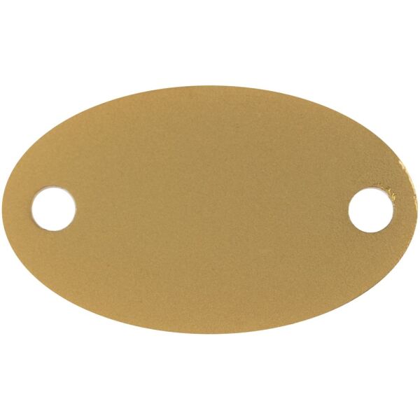 Шильдик металлический Alfa Oval, цвет золотистый