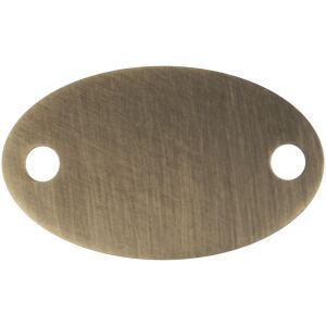 Шильдик металлический Alfa Oval, цвет бронзовый