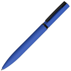 Ручка шариковая MIRROR BLACK, покрытие soft touch, цвет синий
