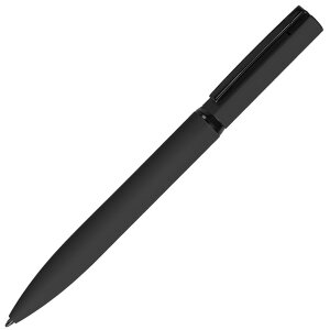 Ручка шариковая MIRROR BLACK, покрытие soft touch, цвет черный