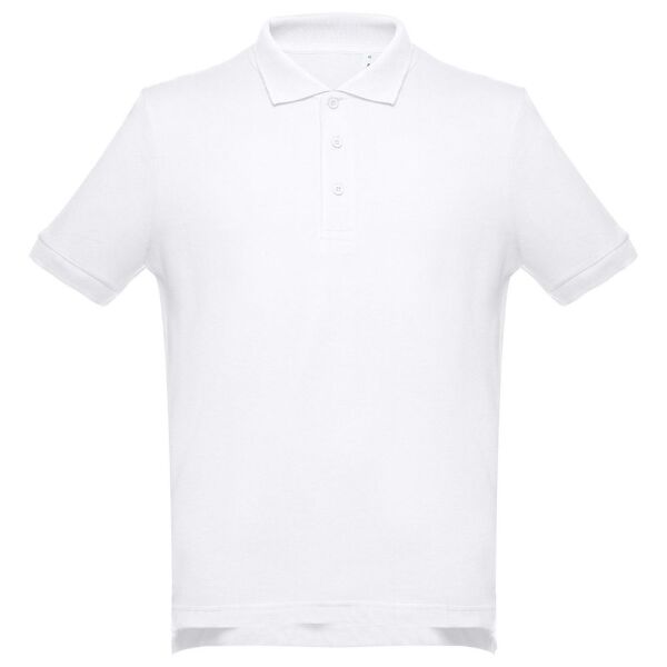 Рубашка поло мужская Adam, цвет белая, размер XXL
