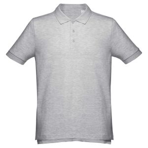 Рубашка поло мужская Adam, цвет серый меланж, размер S