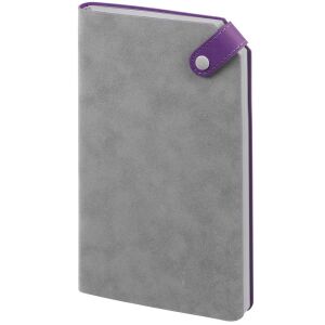 Ежедневник Corner, недатированный, цвет серый с фиолетовым