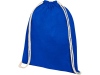 Рюкзак со шнурком Tenes из хлопка плотностью 140 г/м², цвет синий